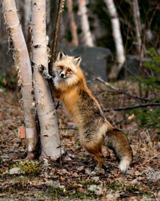  Fuchs: Ein Meister der Tarnung, der mit seinem buschigen Schwanz und scharfen Instinkten durch den Wald streift!